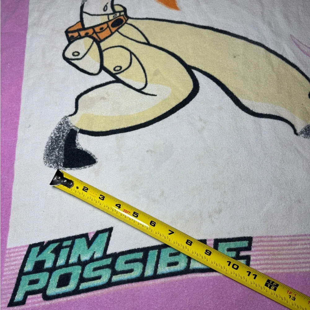 Vintage Y2K Kim Possible Disney Channel Cartoon Beach Towel